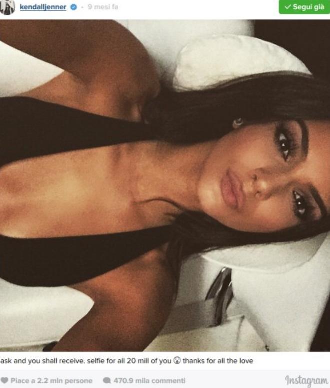  foto Kendall Jenner su Instagram