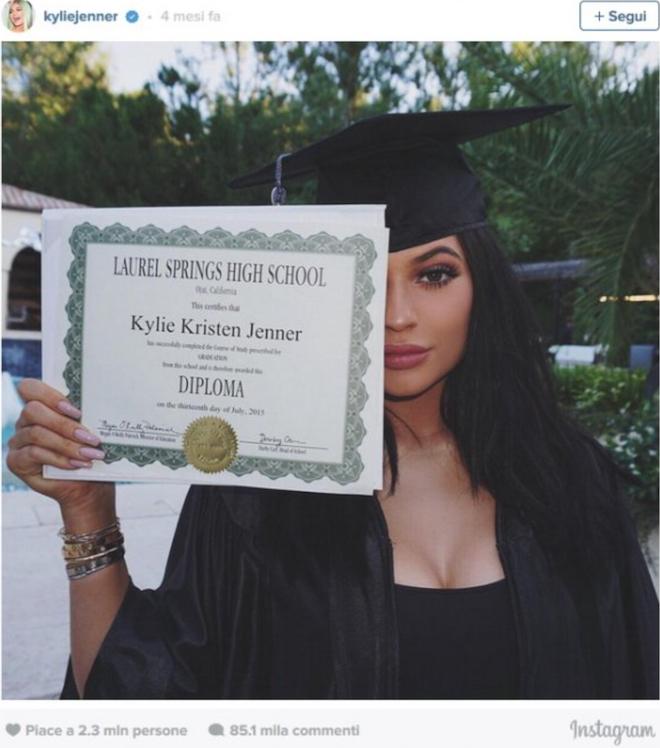  foto Kylie Jenner su Instagram