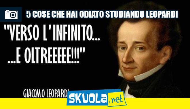 foto di giacomo leopardi e le cose che hai odiato studiandolo a scuola