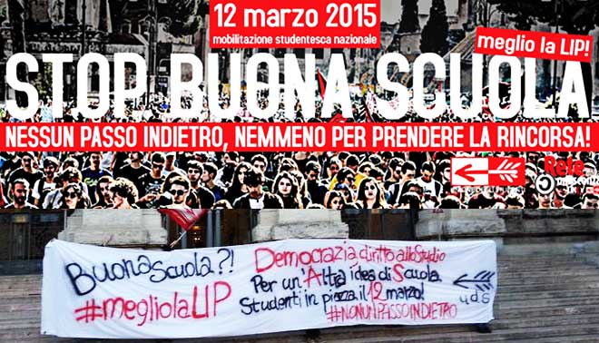 Buona Scuola: gli studenti scendono in piazza