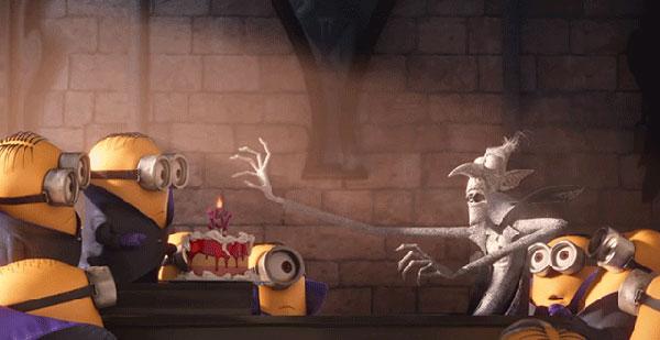 foto di Minions con Dracula