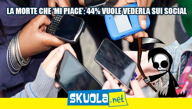 La morte che 'mi piace': 44% la vuole sui social