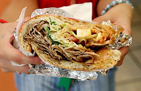 foto di un panino da strada
