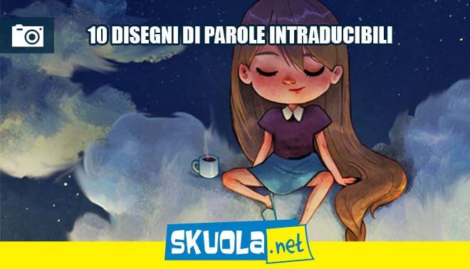 foto di parole intraducili ma con disegni bellissimi