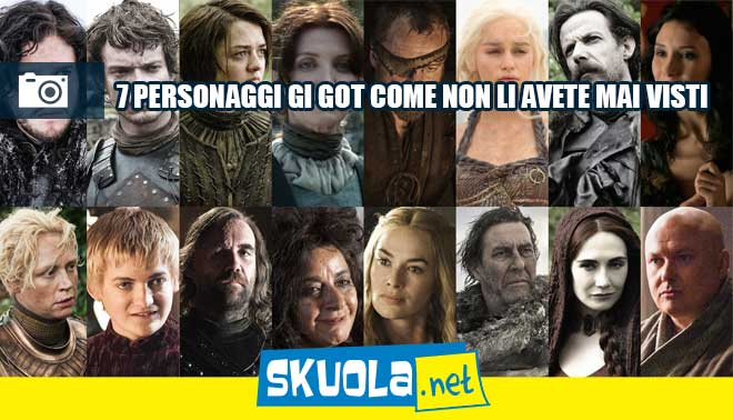foto di game of thrones i personaggi come non li avete mai visti
