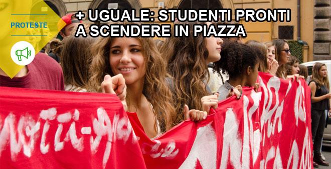 foto di protesta studenti più uguale