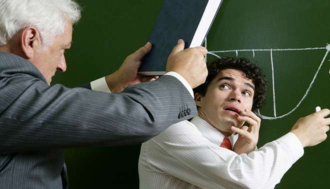 foto di professore arrabbiato