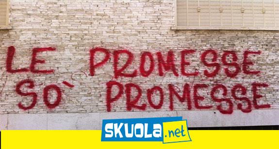 le promesse non vengono mantenute