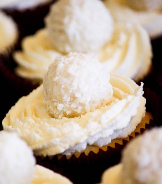  foto di raffaello cupcake