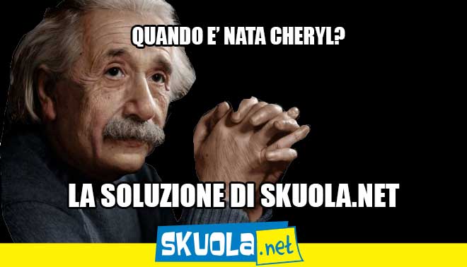 Quando è nata Cheryl: il rompicapo virale del web