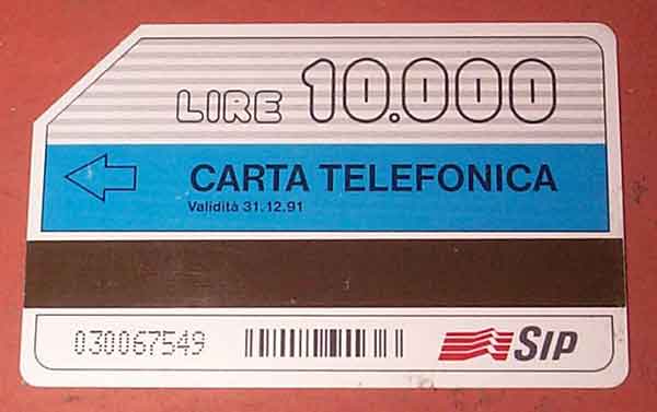 foto delle schede telefoniche