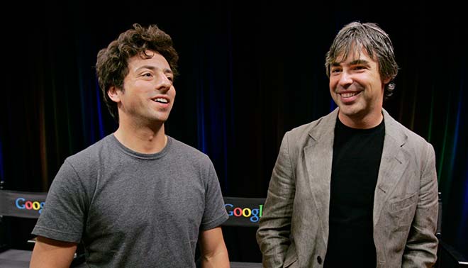  foto di Sergey Brin e Larry Page