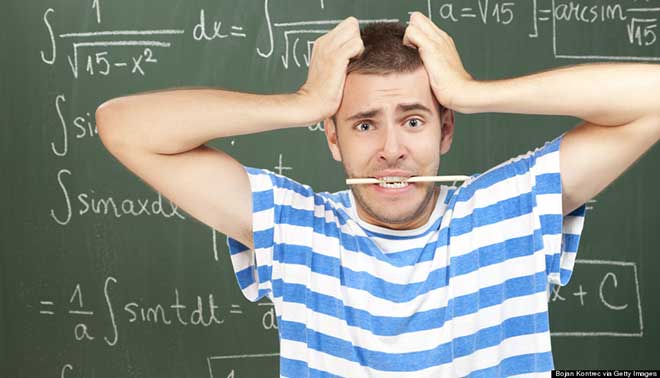 studente disperato di matematica