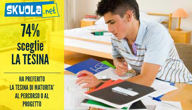 Tesina di maturità last minute: 3 su 4 in alto mare
