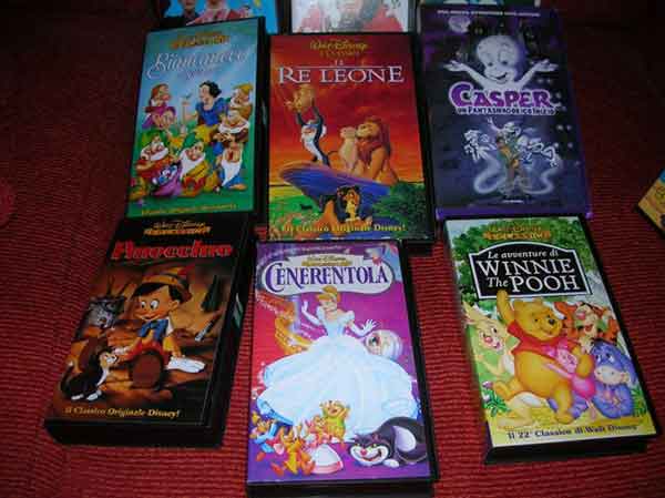 foto delle cassette walt disney
