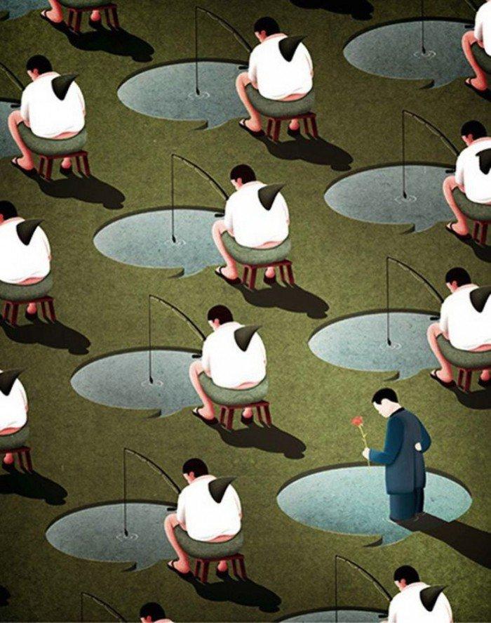 20 illustrazioni che mostrano il malessere del nostro tempo articolo