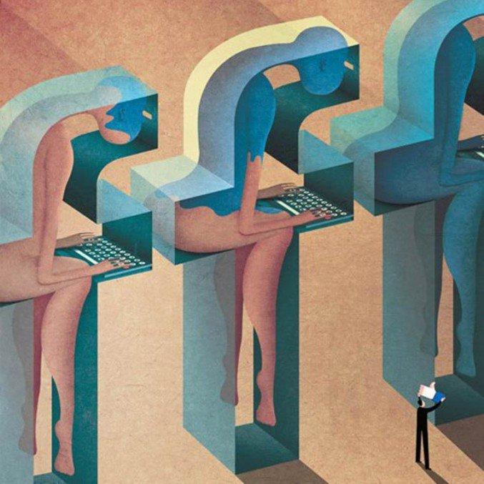 20 illustrazioni che mostrano il malessere del nostro tempo articolo