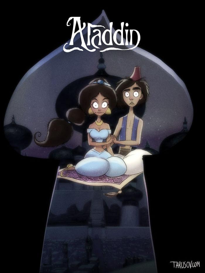 Come sarebbero stati i cartoni Disney se fossero prodotti da Tim Burton articolo