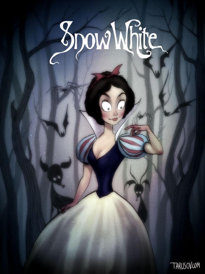 Come sarebbero stati i cartoni Disney se fossero prodotti da Tim Burton articolo