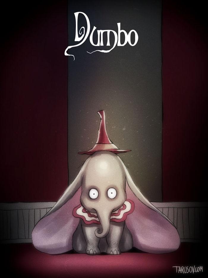 Come sarebbero stati i cartoni Disney se fossero prodotti da Tim Burton articolo