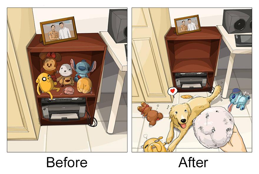 La vita PRIMA e DOPO aver adottato un CANE articolo
