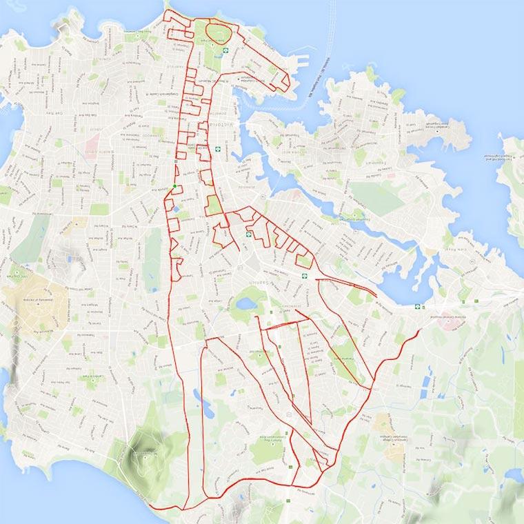 Girare in bici e creare disegni in GPS: 10 testimonianze clamorose! articolo