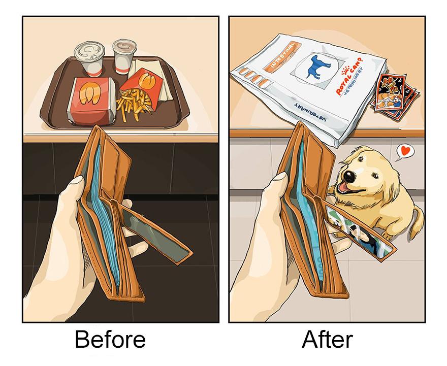 La vita PRIMA e DOPO aver adottato un CANE articolo