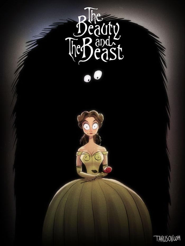 Come sarebbero stati i cartoni Disney se fossero prodotti da Tim Burton articolo