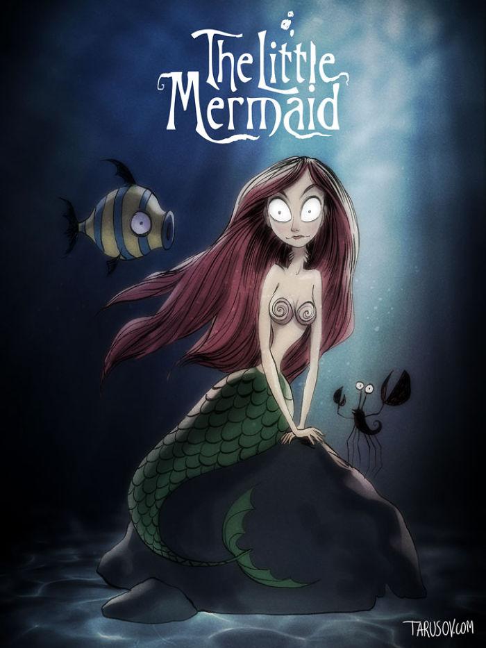 Come sarebbero stati i cartoni Disney se fossero prodotti da Tim Burton articolo