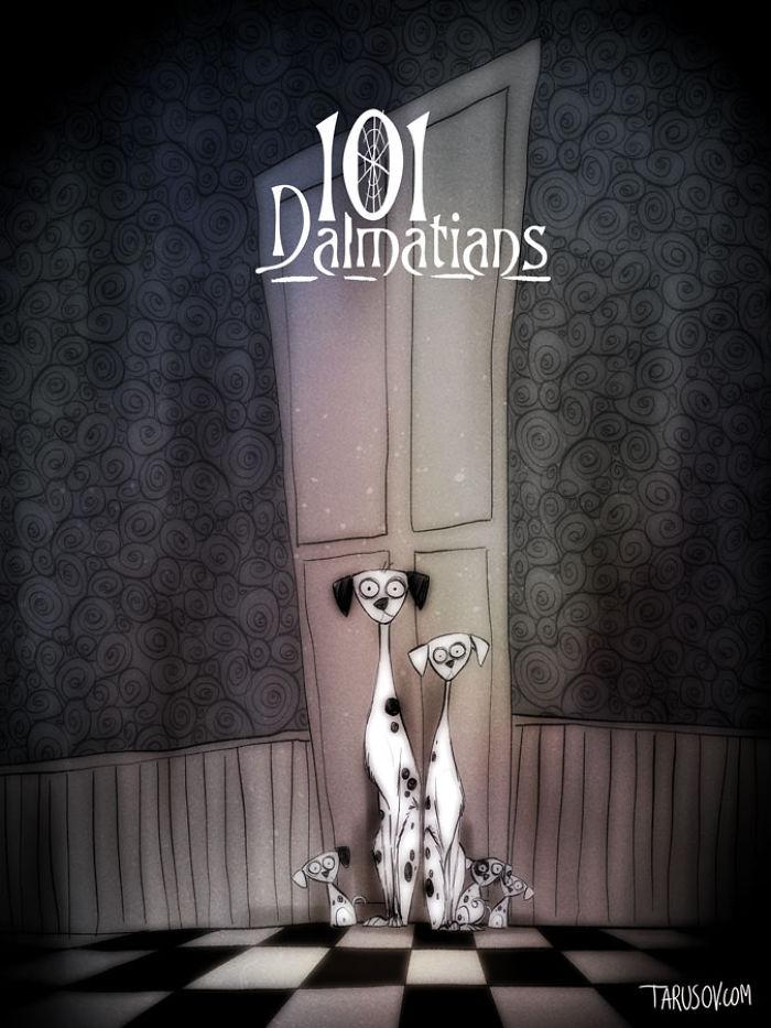 Come sarebbero stati i cartoni Disney se fossero prodotti da Tim Burton articolo
