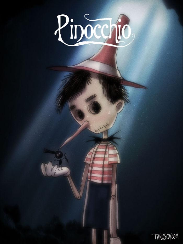 Come sarebbero stati i cartoni Disney se fossero prodotti da Tim Burton articolo
