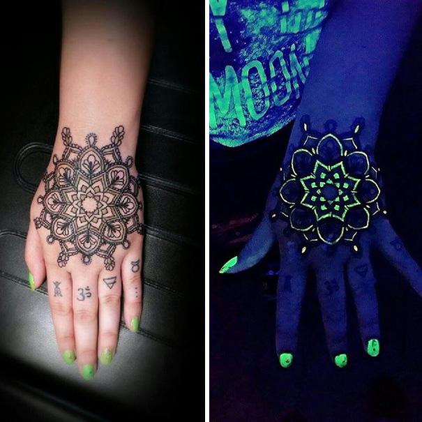 17 tatuaggi che si illuminano di notte articolo