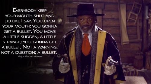 Gli OTTO motivi per andare a vedere the Hateful Eight articolo