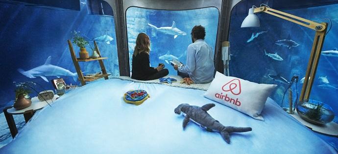 Una notte tra gli squali: su Airbnb arriva la prima stanza sott’acqua dentro l’Aquario di Parigi articolo