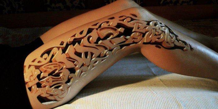 25 Tatuaggi che creano sorprendenti illusioni ottiche da farti girar la testa! articolo