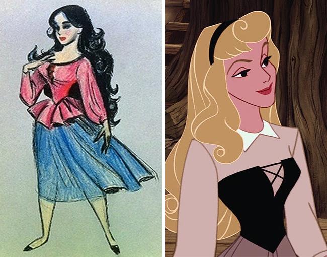 Svelati i disegni originali che hanno ispirato i personaggi Disney! articolo