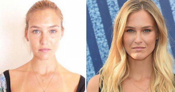 20 modelle famose che mostrano come cambiano con e senza makeup articolo