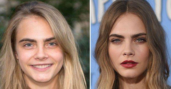 20 modelle famose che mostrano come cambiano con e senza makeup articolo