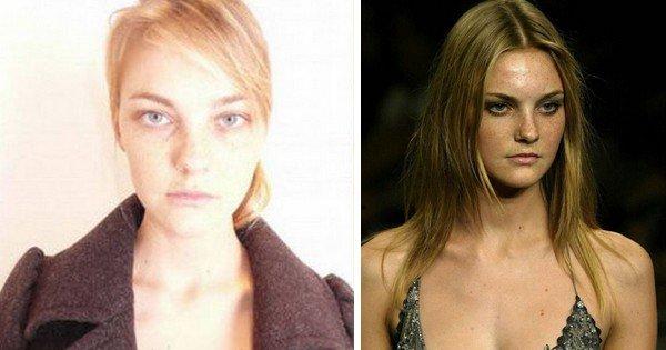 20 modelle famose che mostrano come cambiano con e senza makeup articolo