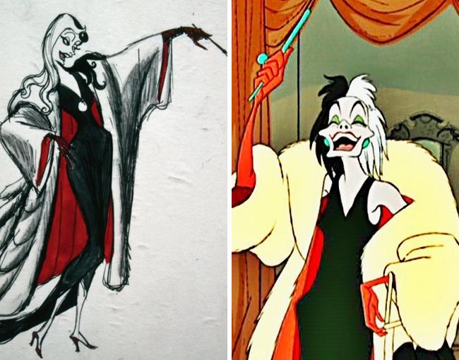Svelati i disegni originali che hanno ispirato i personaggi Disney! articolo