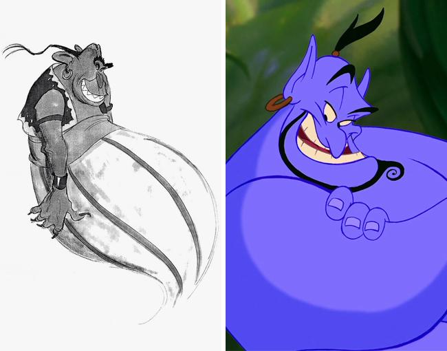 Svelati i disegni originali che hanno ispirato i personaggi Disney! articolo