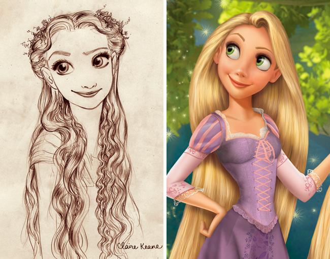 Svelati i disegni originali che hanno ispirato i personaggi Disney! articolo