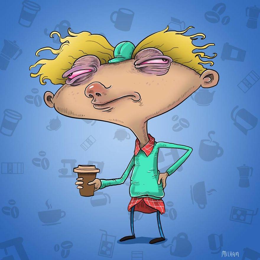 I protagonisti dei cartoni animati prima del caffè mattutino articolo