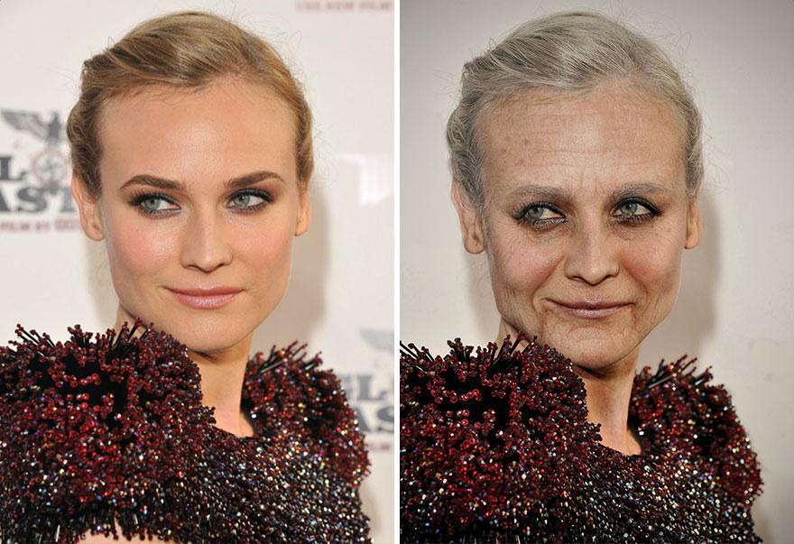 Un mago di Photoshop mostra come saranno le principali Star di Hollywood quando saranno vecchie! articolo