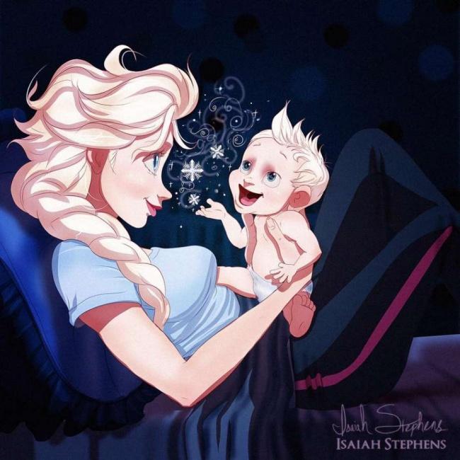Come sarebbero le Principesse Disney se diventassero mamme? articolo