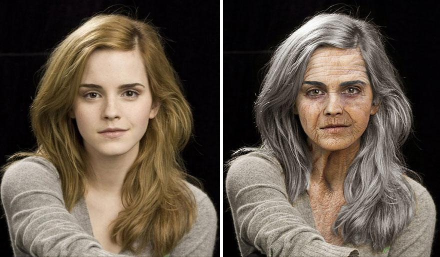 Un mago di Photoshop mostra come saranno le principali Star di Hollywood quando saranno vecchie! articolo