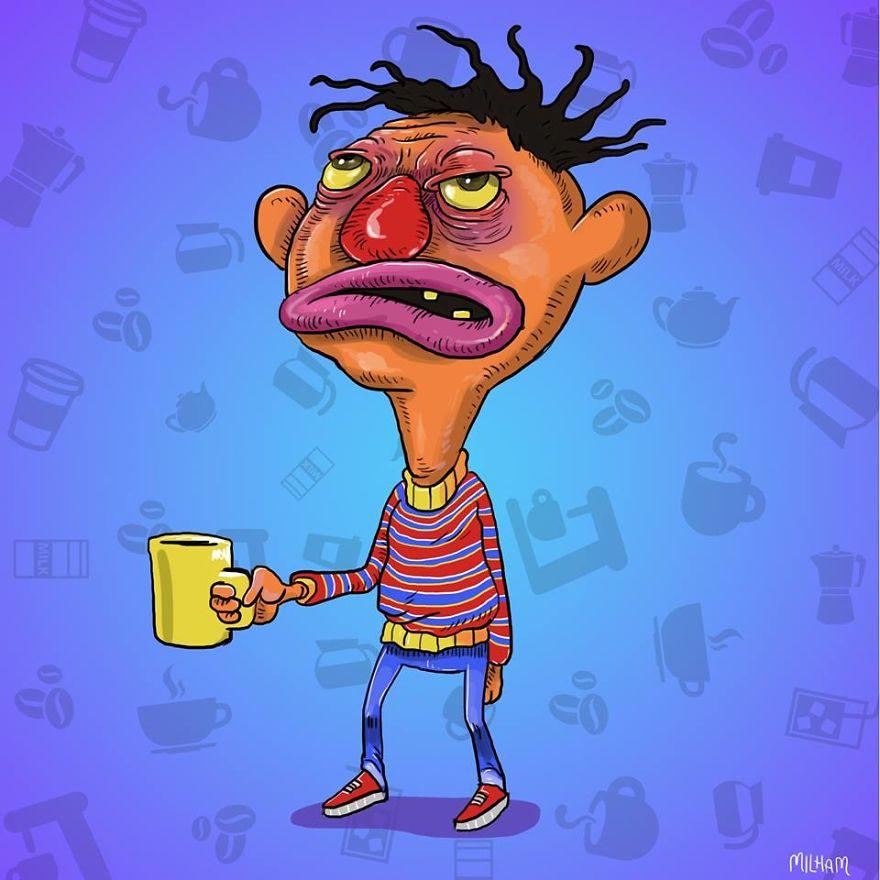 I protagonisti dei cartoni animati prima del caffè mattutino articolo
