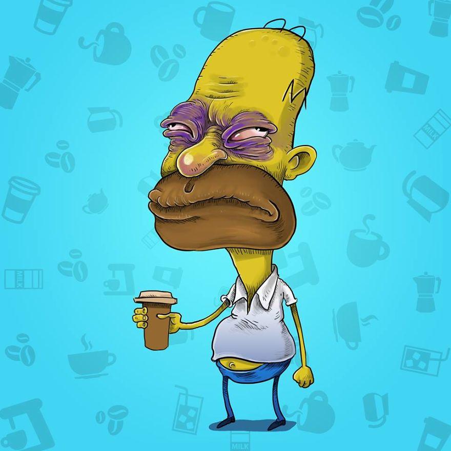 I protagonisti dei cartoni animati prima del caffè mattutino articolo