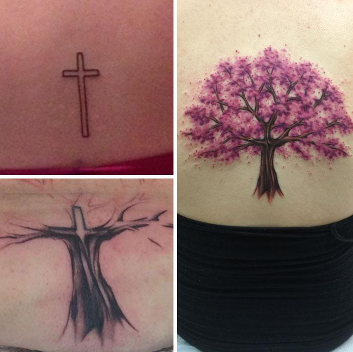 Tatuaggi vecchi e modificati in maniera creativa! articolo