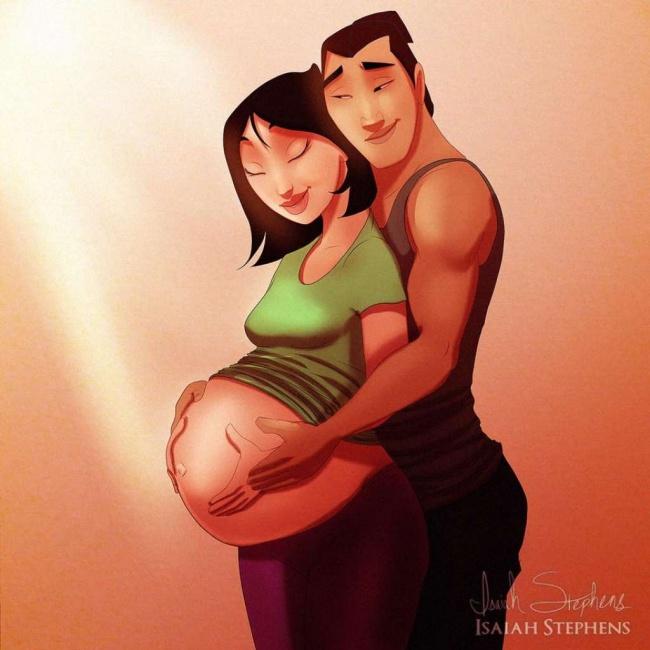 Come sarebbero le Principesse Disney se diventassero mamme? articolo